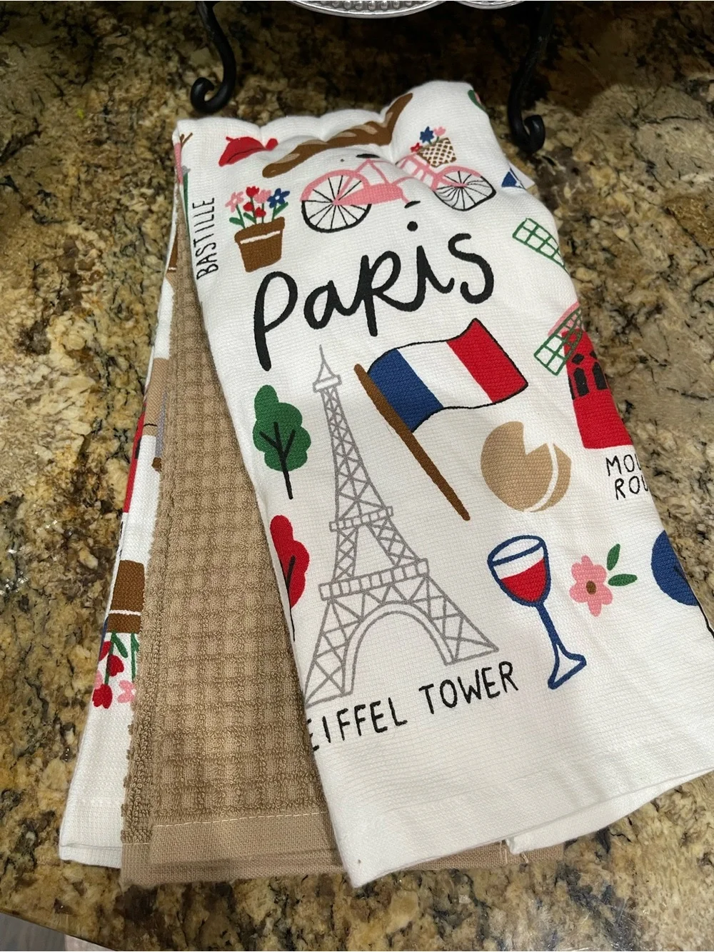 Isaac MIzrahi Kitchen Towel trio - PARIS - brand new!